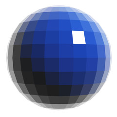 Sphere vector icon.