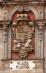 Plaza Mayor Royal Symbol Sign Madrid Spain