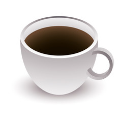 Coffee cup vector icon.
