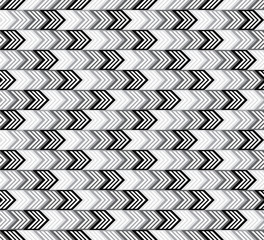 Monochrome arrows seamless pattern.