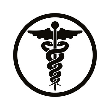 Caduceus medical symbol.
