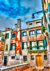 Obraz premium Beautiful old building at Venice Italy. HDR processed