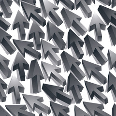 Mouse arrow cursors seamless pattern.