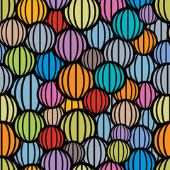 Color balls seamless pattern.