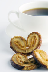 Cup of tea with cookies