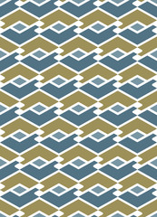 Bright abstract seamless pattern with interweave lines. Vector p