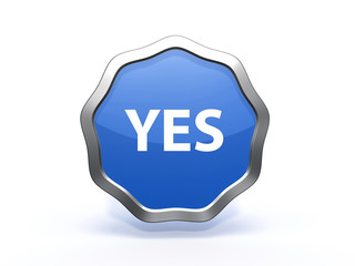 yes star icon on white background