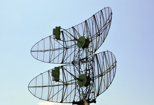 Military Radar Against The Sky