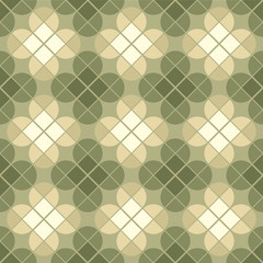 Fototapeta premium Vector geometric floral background, ornamental abstract seamless