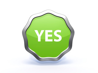 yes star icon on white background