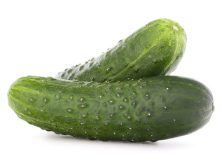 Cucumber vegetable  isolated on white background cutout