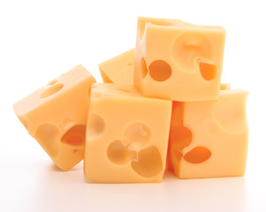 cheese isolated on white background cutout
