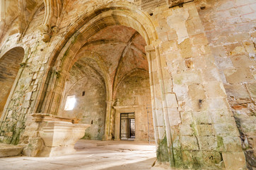 Fototapeta na wymiar Ruins of an ancient abandoned monastery