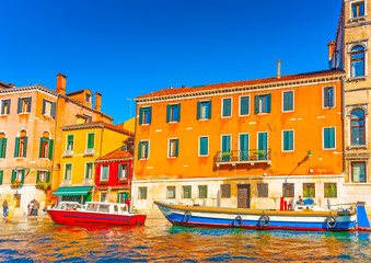 View of the Main Canal at Venice Italy