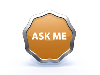 ask me star icon on white background