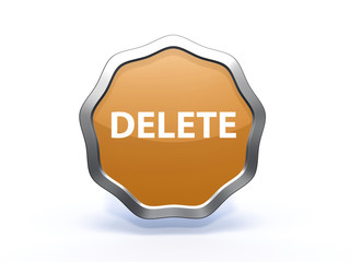 delete star icon on white background