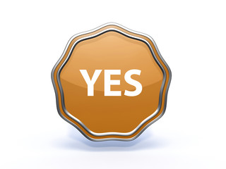 yes star icon on white background