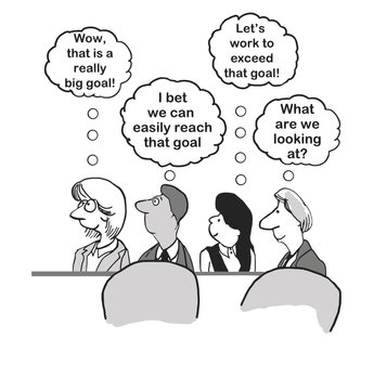 Different Reactions to Annual Sales Goal