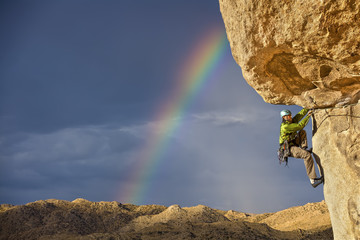 Climber on the edge.