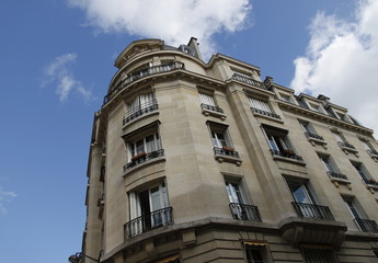 Immeuble ancien du quartier de Passy &agrave; Paris