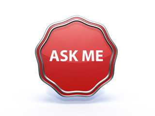 ask me star icon on white background