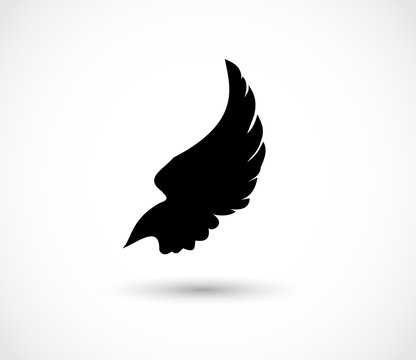 Wing icon vector