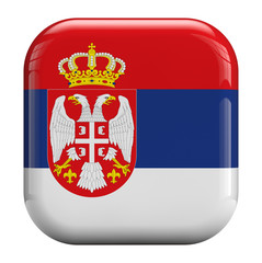 Obraz premium Serbia flag icon