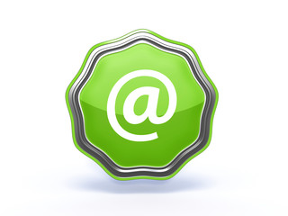 Email star icon on white background