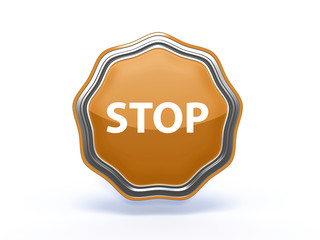 stop star icon on white background