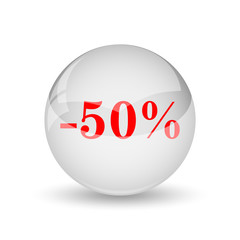 50 percent discount icon