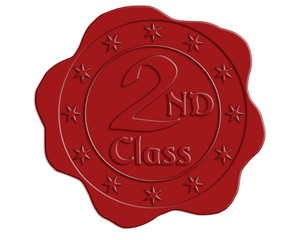 Second Class Red Wax Seal
