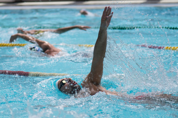 backstroke swimmer