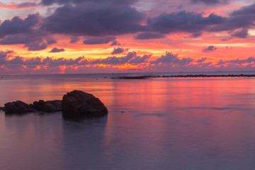 Fototapeta na wymiar sunset at the Beach