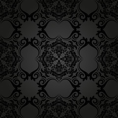 Damask Seamless Vector Pattern. Orient Background