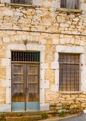 old building of Kosmas village in southern Peloponnese in Greece