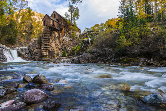 Autumn in Crystal Mill Colorado Landscape