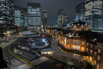 Fototapeta na wymiar 東京駅・夜景