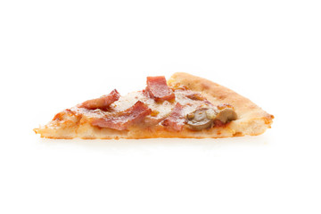 pizza slice isolated on white background