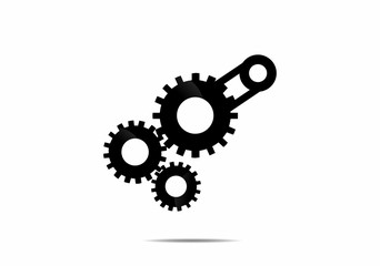 Gear icon business industries vector logo symbol