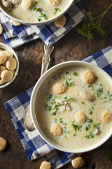 Homemade Oyster Stew with Parsley