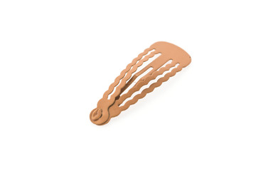 Hair clips isolated on white