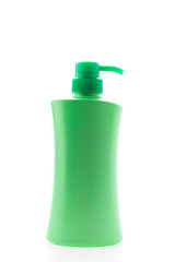 Bottle lotion isolated on white