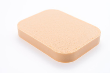 Face sponge powder isolated on white
