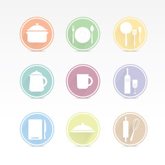 Cooking icon set