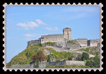 Timbre château fort de Lourdes