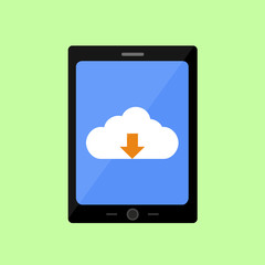Flat style touch pad with cloud uploading