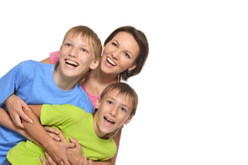 Obraz premium Mother with the sons