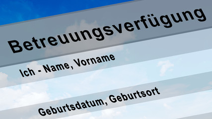 vmg2 VollMachtGrafik - Betreuungsverf&uuml;gung - 16 zu 9 g2534