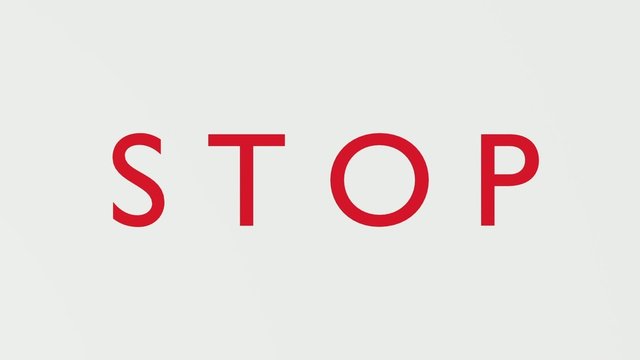 Wooden Stamp Prints "Stop"