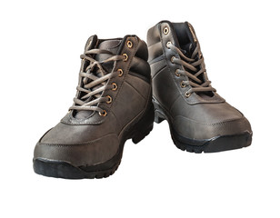 A pair of leather men's shoes